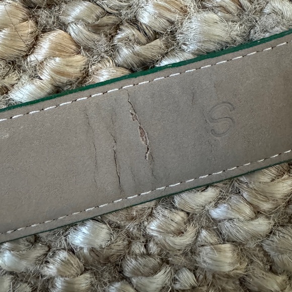 Vintage Green Genuine Snakeskin Belt - Picture 6 of 9